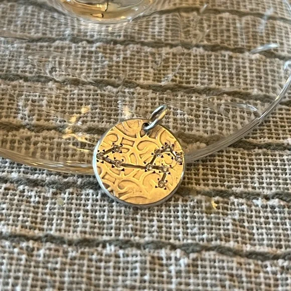 Page Sargisson LEO star diamond constellation zodiac sign Charm Sterling - Picture 1 of 8